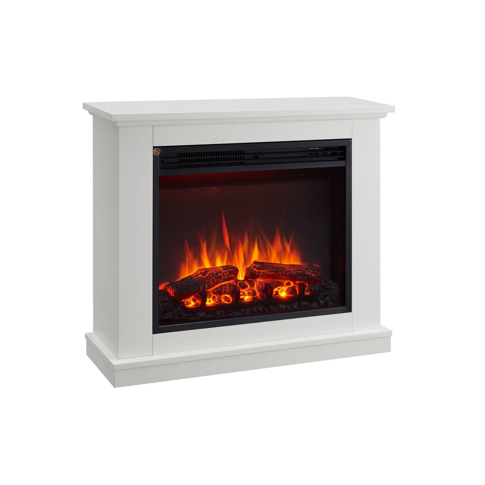 CrownFlame Elektrokamin 'Phanos' weiß 2 kW von CrownFlame