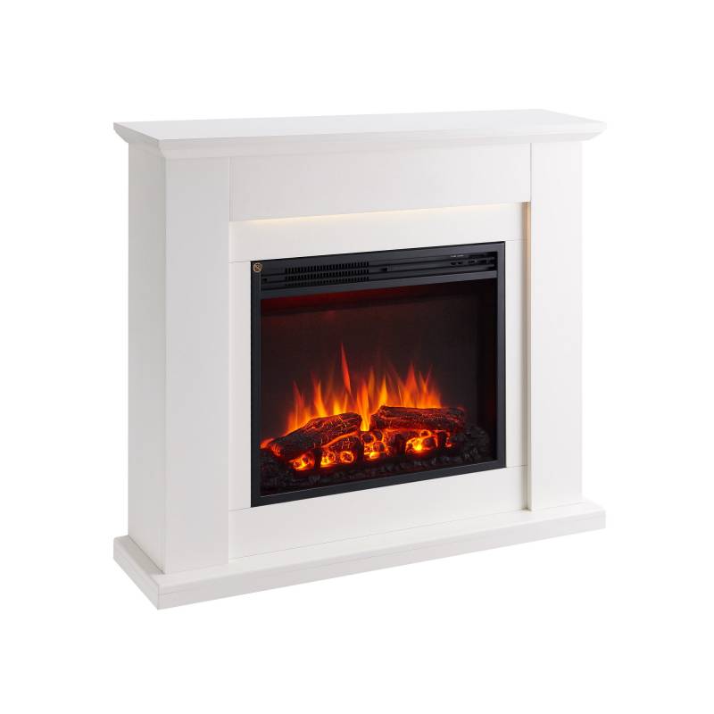 CrownFlame Elektrokamin 'Hektor' weiß 2 kW von CrownFlame