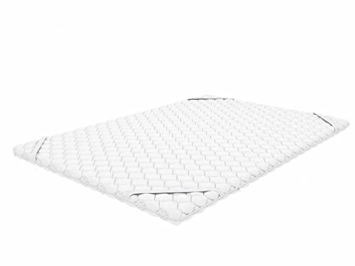 Crownmiller Microfaser Topperersatzbezug, Topperbezug 180x200 cm für Topper von 5-8cm, 60°C waschbar, 4-seitiger Reißverschluss von Crownmiller