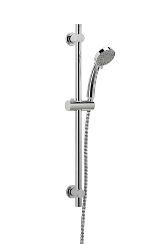 Croydex Essentials Dusch-Set mit Brause, Stange und Schlauch, Weiß von Croydex