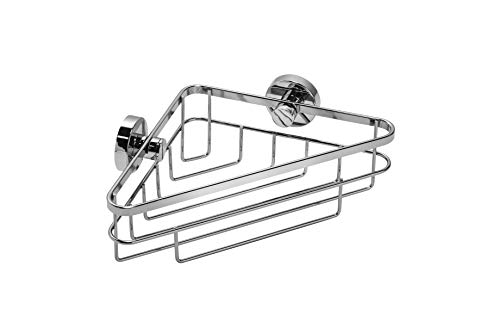 Croydex Brockham Flexi Fix Rost Corner Basket, Silber von Croydex