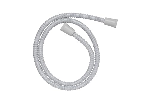 Croydex Essentials Verstärkter Duschschlauch PVC 1,25 m Weiß von Croydex