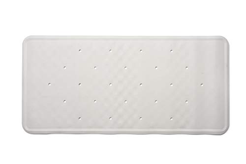 Croydex Hygiene-n-Clean Anti-Mircobial Badematte, Naturkautschuk, mittelgroß, 34 x 74 cm, Weiß, Gummi, M von Croydex