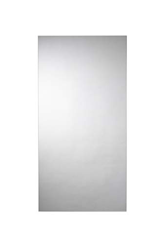 Croydex Kentmere Rechteckiger Spiegel mit Hang-N-Lock-Montagesystem, 900 x 450 x 5 mm, Glas, Silber von Croydex