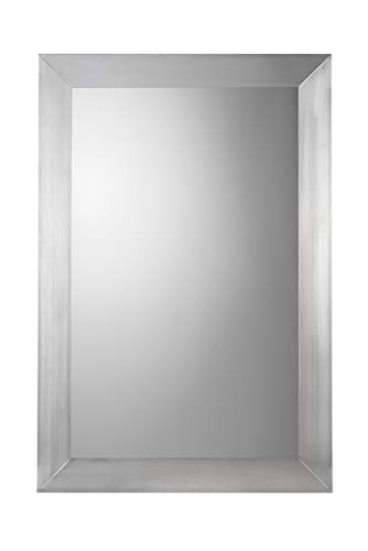Croydex Parkgate Badezimmerspiegel Spiegel, Edelstahl, Silber, 920 x 610 x 19mm von Croydex