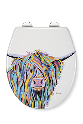 Croydex Toiletten-Sitz mit Angus-McCoo-Kunst, WL604022 von Croydex