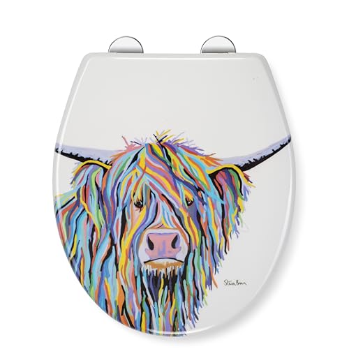 Croydex Toiletten-Sitz mit Angus-McCoo-Kunst, WL604022 von Croydex