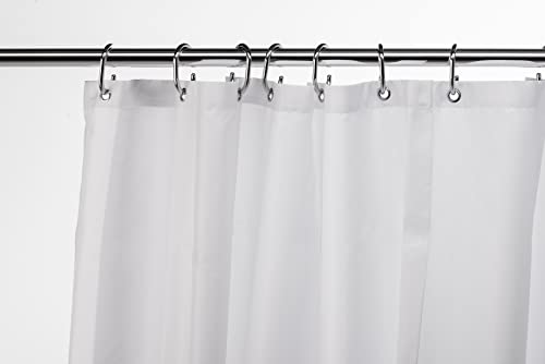 Croydex Uni Textil-Duschvorhang mit Hygiene 'N' Clean, 2000 x 2000 mm, weiß von Croydex