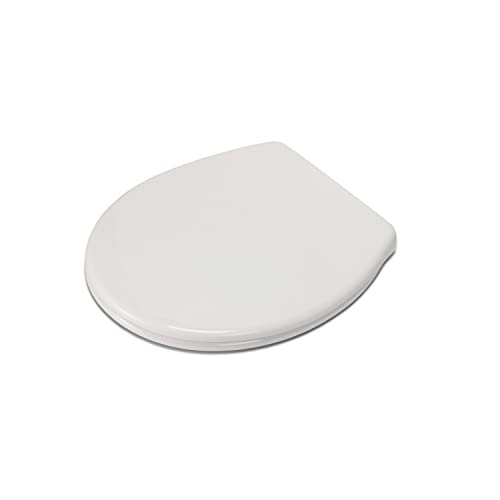 Croydex WL401722H WC-Sitz antibakteriell, mit Absenkautomatik und Schnellverschluss, Weiß, One Size von Croydex