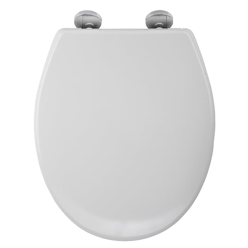 Croydex Constance Flexi-Fix Toilettensitz mit Absenkautomatik – mit Schnellverschlussknopf, antibakteriell behandelter Duroplast, verstellbare Scharniere, passend für Standard-Toilettenschüsseln -weiß Croydex Constance Flexi-Fix Toilettensitz mit Absenkautomatik – mit Schnellverschlussknopf, antibakteriell behandelter Duroplast, verstellbare Scharniere, passend für Standard-Toilettenschüsseln -weiß von Croydex