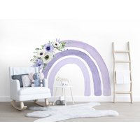 Regenbogen Wandaufkleber, Baby Mädchen Kinderzimmer Aufkleber, Wandaufkleber Regenbogen, Boho, Schlafzimmer Dekor von CrtvPrinting