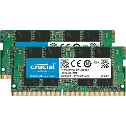 Crucial RAM CT2K16G4SFD824A 32GB (2x16GB) DDR4 2400MHz CL17 Laptop Arbeitsspeicher Kit von Crucial