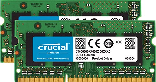 Crucial 8GB Kit (4GBx2) DDR3L 1600 MT/s (PC3L-12800) SODIMM 204-Pin - CT2KIT51264BF160BJ von Micron