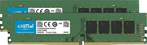 Crucial RAM CT2K16G4DFD8266 32GB (2x16GB) DDR4 2666MHz CL19 Desktop Arbeitsspeicher Kit von Crucial