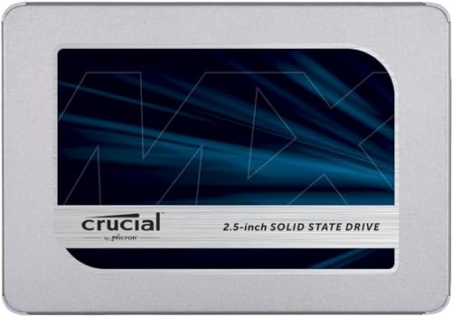 Crucial MX500 2TB 3D NAND SATA 2,5 Zoll Interne SSD, Bis zu 560 MB/s - CT2000MX500SSD1, Festkörper-Laufwerk von Crucial