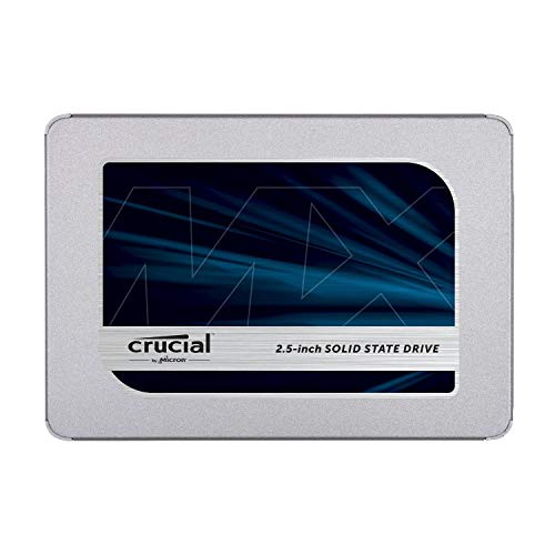 Crucial MX500 interne SSD-Festplatte (500 GB, SATA, 2,5 Zoll / 7 mm) von Crucial