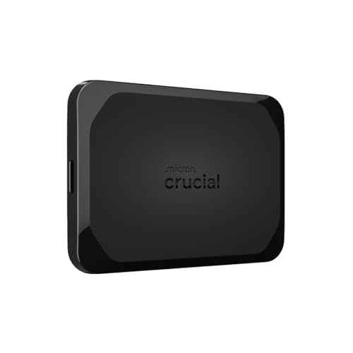 Crucial X10 2TB Externe SSD Festplatte, bis zu 2.100MB/s, USB-C 3.2 Gen2, IP65 Wasser- und Staubgeschützt, Portable SSD für Mac, PC, Smartphone und Spielkonsole, Schwarz - CT2000X10SSD9C02 von Crucial