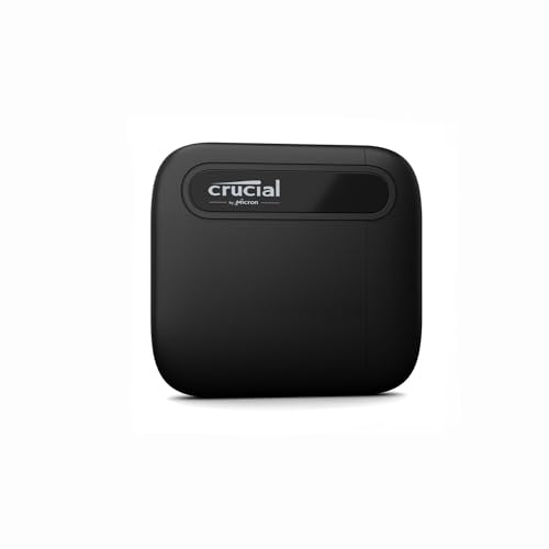 Crucial X6 2TB Externe SSD Festplatte, bis zu 800MB/s, PC und Mac, USB-C 3.2 Portable Solid State Drive - CT2000X6SSD9 Crucial X6 2TB Externe SSD Festplatte, bis zu 800MB/s, PC und Mac, USB-C 3.2 Portable Solid State Drive - CT2000X6SSD9 von Crucial