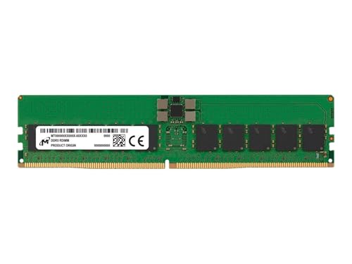 Micron - DDR5 - Modul - 32 GB - DIMM 288-PIN - 5600 MHz / PC5-44800 - CL46 - registriert Micron - DDR5 - Modul - 32 GB - DIMM 288-PIN - 5600 MHz / PC5-44800 - CL46 - registriert von Crucial