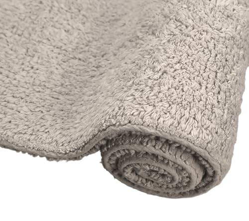 Cruiser's Caché Classic Cut Loop Wende-Badematte, 100 % Bio-Baumwolle, Taupe Stone-21 x 34 cm von Cruiser’s Cache