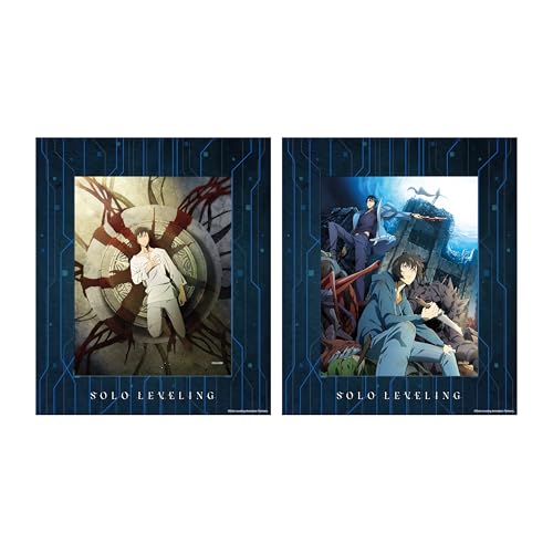 Crunchyroll - Solo Leveling - 3D Karten/Lenticular Cards + Rahmen - (3 Stück) - original & lizensiert von Crunchyroll