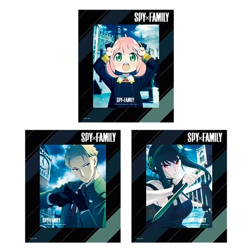 Crunchyroll - Spy x Family - 3D Karten/Lenticular Cards + Rahmen - (3 Stück) - original & lizensiert von Crunchyroll