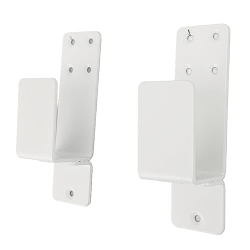 2er-Pack Robuste 2x4-Türbarrikadenhalterungen, Drop-Open-Bar-Halter, Haltbare Stahl-U-Klammer, Offener Stangenhalter aus Kohlenstoffstahl, Stabile Türsicherheitsstange für (WHITE) von Cryfokt