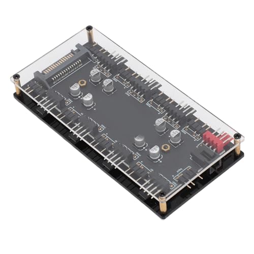 ARGB PWM Lüfter Hub, 8 Wege 5 V 3 Pin ARGB und 4 Pin PWM Hub mit RGB-Beleuchtungsanschlüssen, Lüfteranschluss Einfach zu Bedienen ARGB mit -Stromversorgung ARGB PWM Lüfter Hub, 8 Wege 5 V 3 Pin ARGB und 4 Pin PWM Hub mit RGB-Beleuchtungsanschlüssen, Lüfteranschluss Einfach zu Bedienen ARGB mit -Stromversorgung von Cryfokt