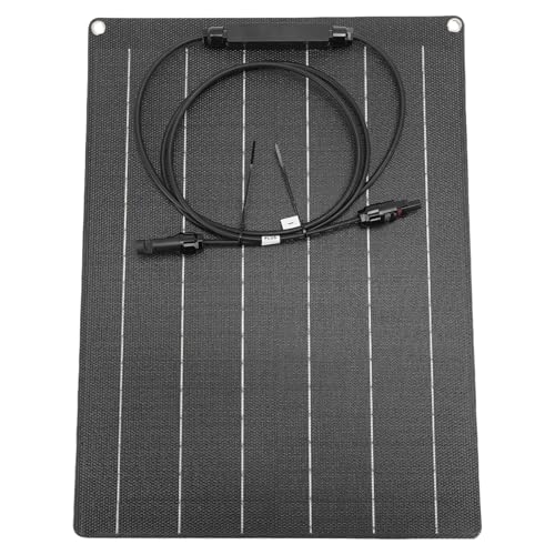 Cryfokt 30W 18V Solarladegerät, ETFE Vielseitige Verwendung Flexible Monokristalline Silizium -Solarladegerät für 12 -V -Batterie, Hohe Effizienz für Wohnmobile, Boote, Häuser und Mehr von Cryfokt