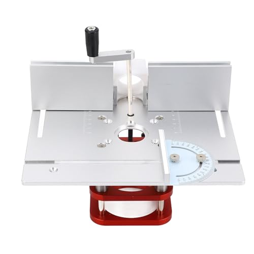 Cryfokt 51 Mm Professionelles Router -Lift -Basistisch -Hubsystem für Holzbearbeitung, für 64 Bis 66 Mm Router, Aluminiumlegierung Universal Router Tischliftungssystem mit von Cryfokt