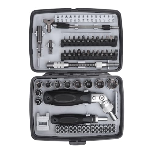 Cryfokt 68 in 1 Magnetischem Ratcheting -Schraubendreher -Set, Ergonomische Bohrbit -Ratschen -Schraubendreher -Werkzeuge mit 180 ° -Drehgriff, 3 Antriebseinstellungen für Computer Cryfokt 68 in 1 Magnetischem Ratcheting -Schraubendreher -Set, Ergonomische Bohrbit -Ratschen -Schraubendreher -Werkzeuge mit 180 ° -Drehgriff, 3 Antriebseinstellungen für Computer von Cryfokt