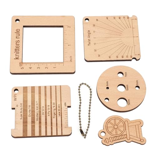 Cryfokt 6PCS Stricklineal Set, Holzton -Messwerfer mit Genauem Messen, Kreativität und Praktikabilität, Tragbares Strickmessgerät für das Nähen von Strickhandwerk Cryfokt 6PCS Stricklineal Set, Holzton -Messwerfer mit Genauem Messen, Kreativität und Praktikabilität, Tragbares Strickmessgerät für das Nähen von Strickhandwerk von Cryfokt