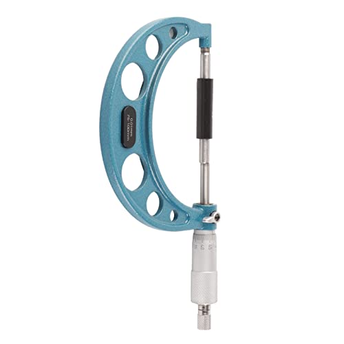 Cryfokt Außenmikrometer, Langlebige Edelstahl 0,01 Mm Präzisionsdicke Leichte Mikrometer Einfache Skalen mit Schlüssel für Maschinengeräte (75–100 mm) von Cryfokt