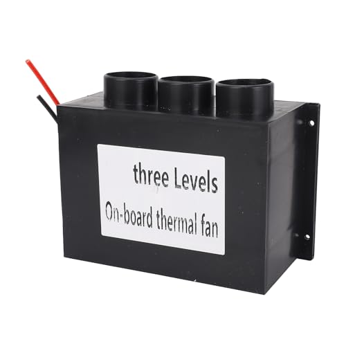 Cryfokt Autoheizungen Defogger, 2 Temperaturkontrollknöpfe Elektronische Autoventilatorheizung Tragbar für die Reise von Cryfokt