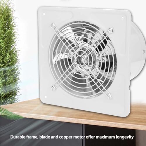 Cryfokt Badezimmerlüftungsventilationsventilator, Niedriger Geräusch Langlebiger Rahmen 220 V 50 Hz 40W Gerüche Schnell Abgase -Lüfter, Einfach für das Heimbad zu Verwenden (Beige) von Cryfokt