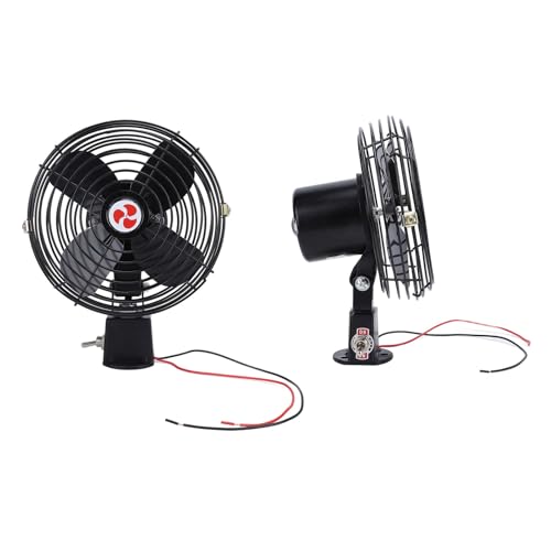 Cryfokt Bootskühlventilator, 12 -V -Metall DC Autos mit Einem 2 Geschwindigkeits schweren Metall Wind (8 Zoll) von Cryfokt
