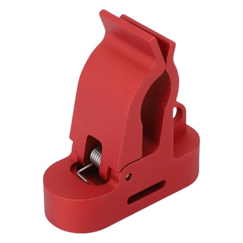 Cryfokt Club Cart Clamp, Breite Kompatibilität Starker Magnetwagenhalter Compact Aluminiumlegierung für den Kurs (Rot) von Cryfokt