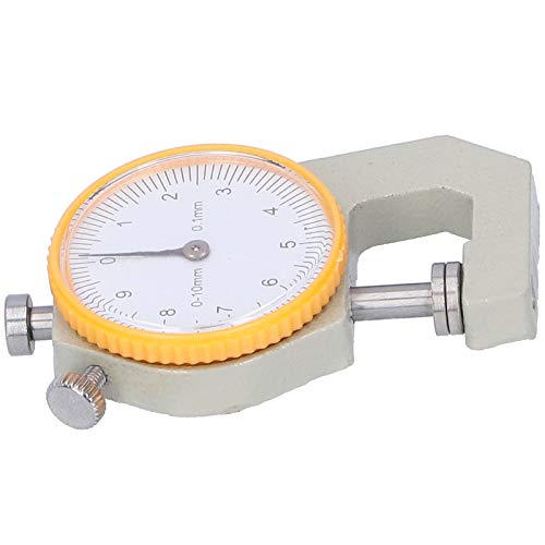 Cryfokt Dicke Messgeräte, Genauigkeit 0,1 Mm Dicke Messgerät, für Leder - -Messwerkzeugmessung Schmuck, Leder (0–10 mm Dickenmessgerät) von Cryfokt