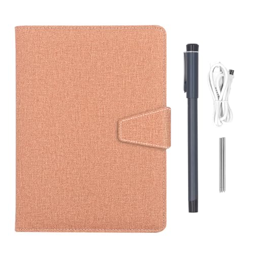 Cryfokt Digitales Notizbuch mit Smart Pen, 3 in 1 OCR -Erkennung Echtzeit Synchron Digitalisierung Schreiben Set Zum Schreiben von Lesen Besprechung Studie Connected Notebook Notes App (Brown) von Cryfokt