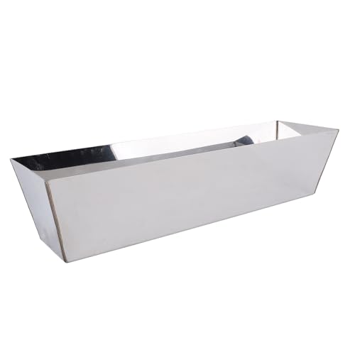 Cryfokt Edelstahl -Schlammpfanne, Edelstahlputzschüssel Multifunktionales Glattes Aussehen Hoher Festigkeit Zum Mischen von Zement Mörtel Mörtel Putty Farbe von Cryfokt