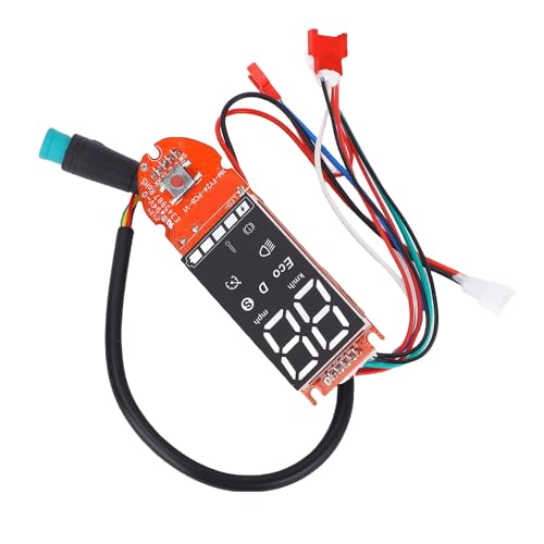 Cryfokt Elektrisches Scooter -Armaturenbrett, Electric Scooter Circuit Board Löschen Sie Metall Sofort Datenanzeige Einfache Installation für den Austausch von Cryfokt