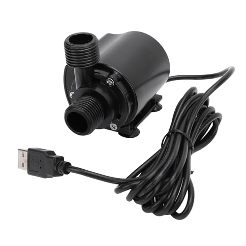 Cryfokt Fountain Teichpumpe, 500 L/h Mikro -Tauchpumpe DC 5V Bürstenloser 4W IP68 Wasserfestes Ultra -Still mit Saugbecher für Fischtank von Cryfokt