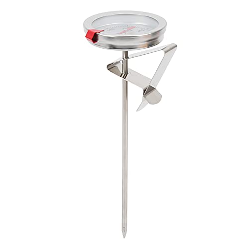 Cryfokt Fry Fry Thermometer, 5 cm Dial Thermometer Edelstahl mit 5 cm Dial für die Ölwanne für das Auto (30cm) von Cryfokt