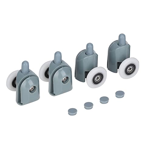 Cryfokt Glastür Duschtür Roller, Duschtür-Rollen Ersatz, Ultra-Vier-Ersatz-Duschräume für Pfannenglasglas-Schiebetür Badezimmer Dampfkabinkabine Gehäuse (Einzelrunde) von Cryfokt