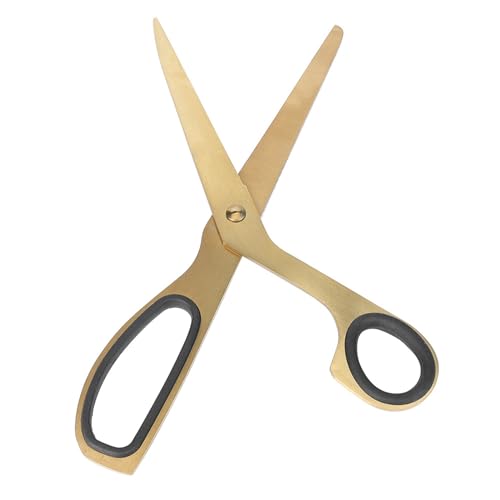 Cryfokt Goldene Schere aus Rostfreiem Stahl, Elegante Vereinfachte Goldene Schere für Home Office von Cryfokt