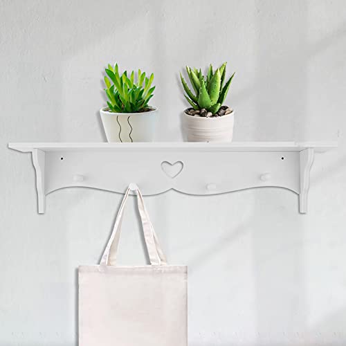 Cryfokt Hängende Kleidung, Hüte und Handtücher Weißes Regal, Wandregal, für das Schlafzimmer für das Schlafzimmer Cryfokt Hängende Kleidung, Hüte und Handtücher Weißes Regal, Wandregal, für das Schlafzimmer für das Schlafzimmer von Cryfokt