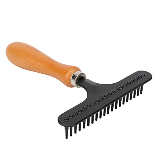 Cryfokt Hand-Teppichharke, Teppichkamm aus Metall für Plüschteppiche, Enthaarungsbürste mit Griff für Haustiere, Tragbare Zottelteppichharke für den Heimgebrauch, Multifunktionsbürste Cryfokt Hand-Teppichharke, Teppichkamm aus Metall für Plüschteppiche, Enthaarungsbürste mit Griff für Haustiere, Tragbare Zottelteppichharke für den Heimgebrauch, Multifunktionsbürste von Cryfokt