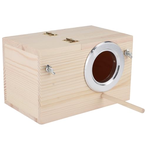 Cryfokt Haustierzubehör Feuchtigkeits Proof Bird House, Holz Vogelhaus Haustier Inkubationsbox Vogel Brutschachtel für Terrasse Haus Im Freien von Cryfokt