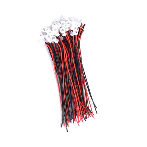 Cryfokt JST-Anschlussdraht, JST-Winkelanschluss Rechtswinkel Micro JST1.25, 2-pin, 7--Leiterplatte 3 (2Pin männliche und weibliche Set) von Cryfokt