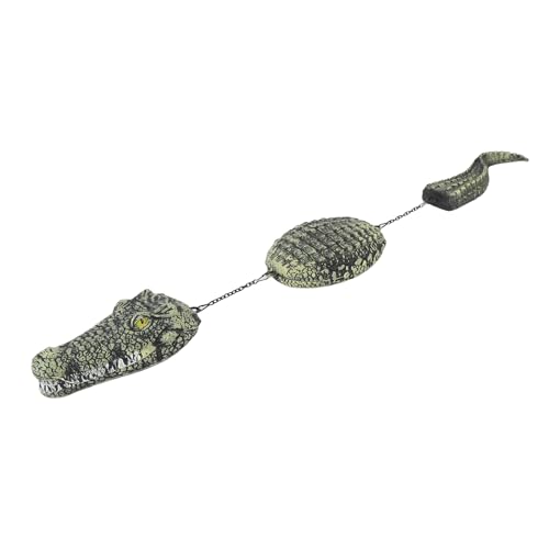Cryfokt Krokodilskulptur, Fade Proof Floating Alligator Decoy Multifunktional Zur Dekoration von Cryfokt
